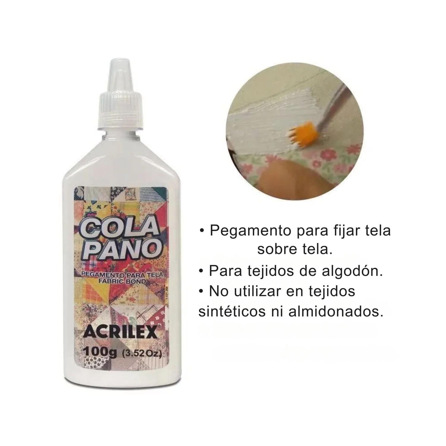 PEGAMENTO PARA TELA. COLA PANO 35 GRS. ACRILEX - 3