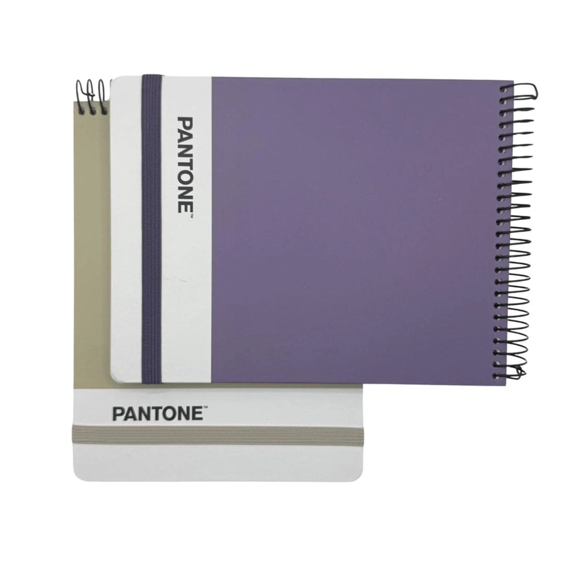 CROQUERA PANTONE MEDIO OFICIO CON ELASTICO 100 HOJAS 80G/M2 - 4