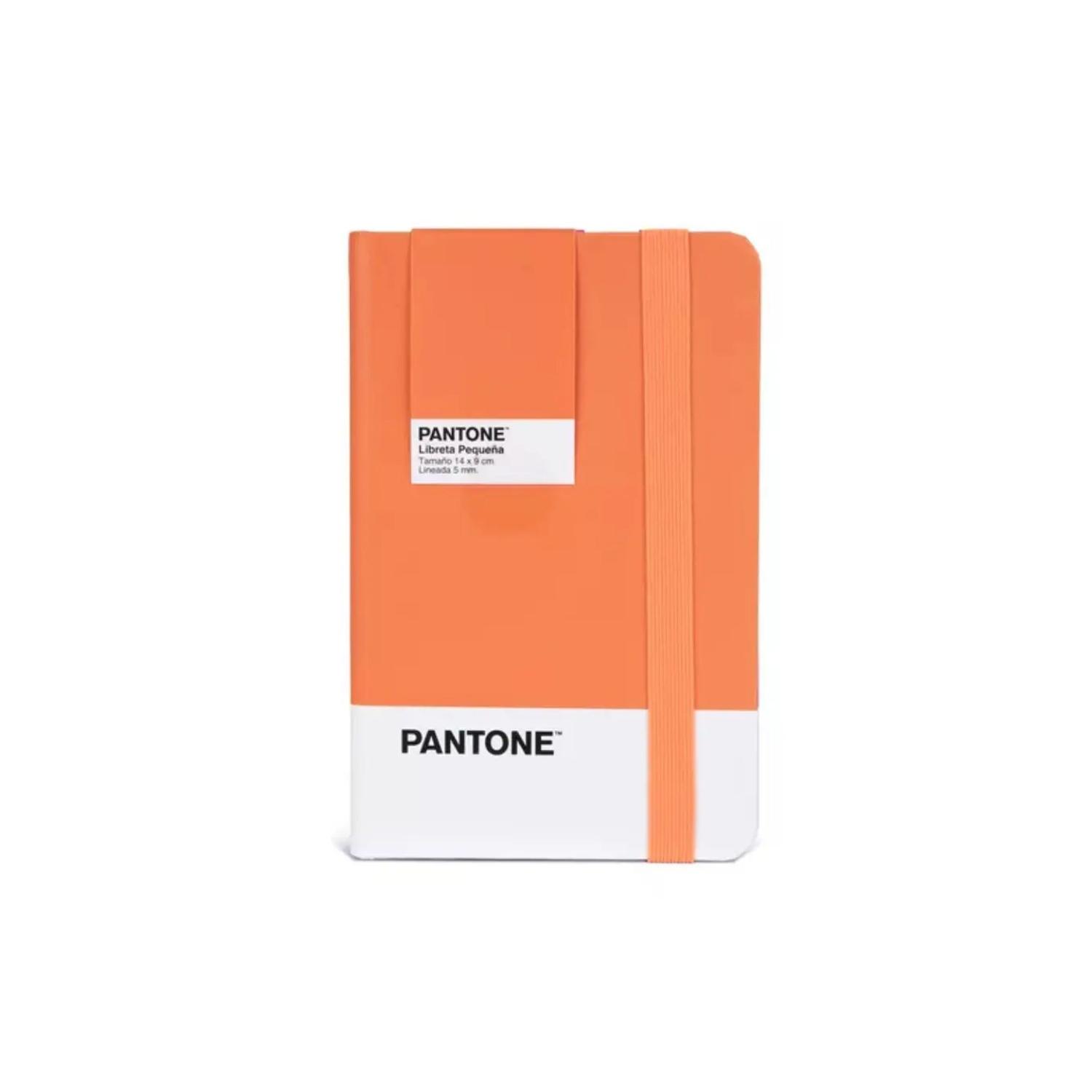 LIBRETA PEQUEÑA 14X9CM CON ELASTICO. PANTONE - 1