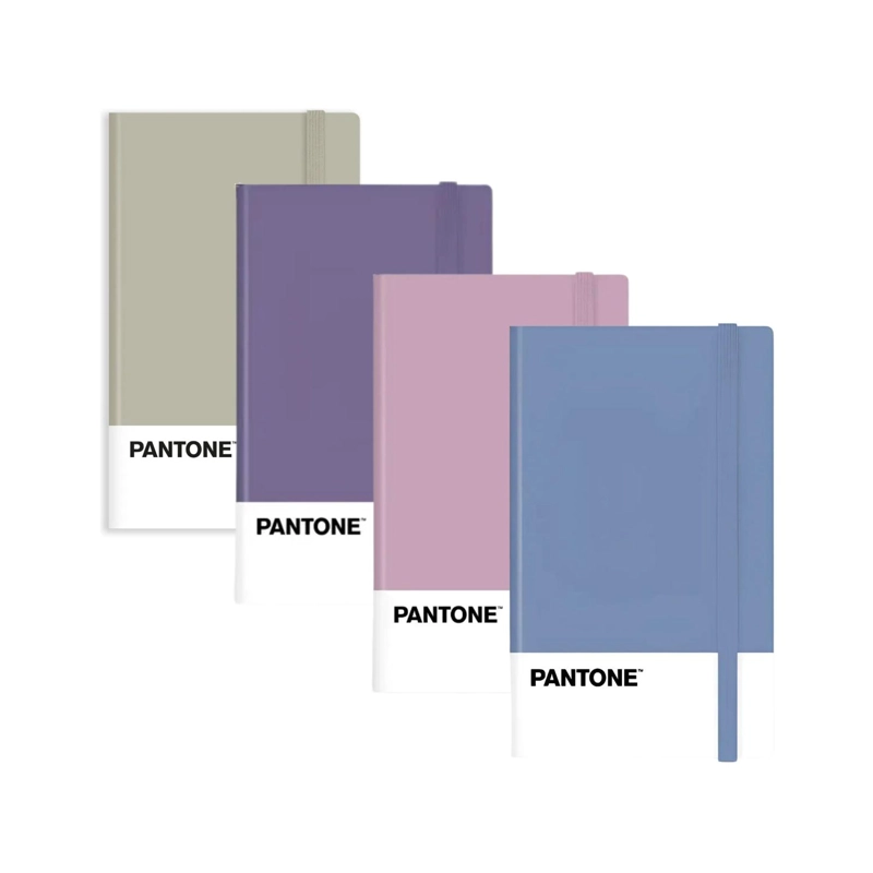LIBRETA PEQUEÑA 14X9CM CON ELASTICO. PANTONE - 2