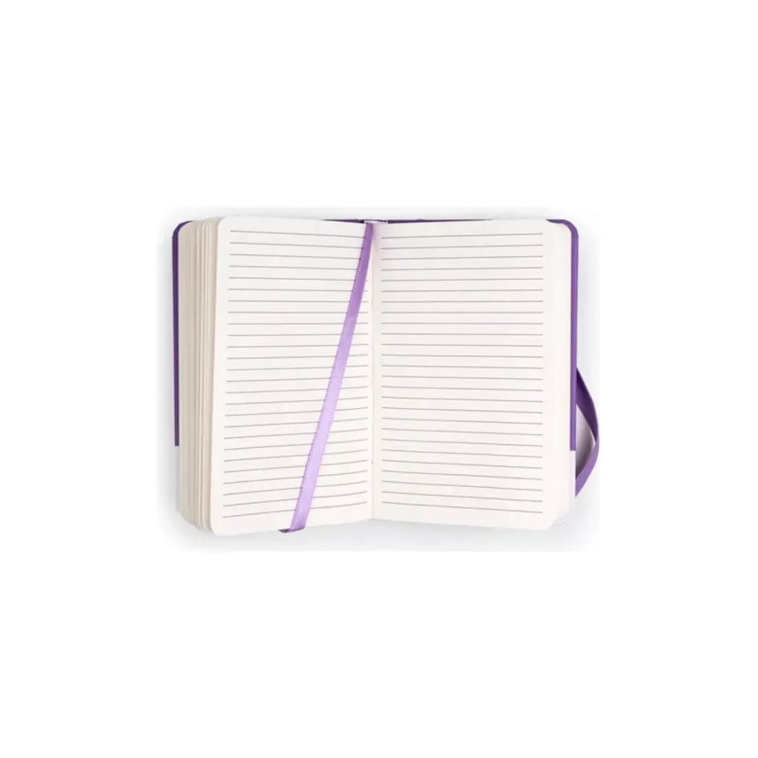 LIBRETA PEQUEÑA 14X9CM CON ELASTICO. PANTONE - 3