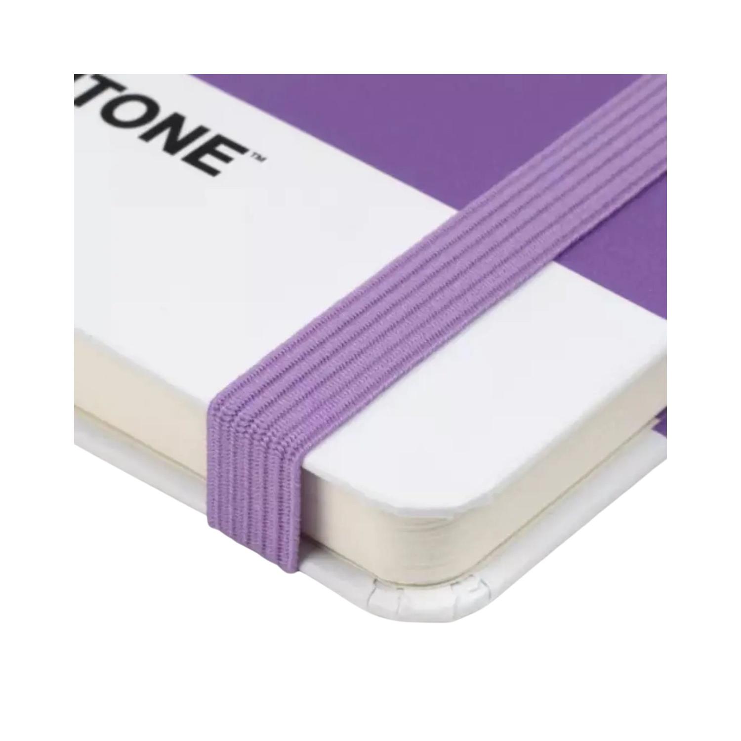 LIBRETA PEQUEÑA 14X9CM CON ELASTICO. PANTONE - 6