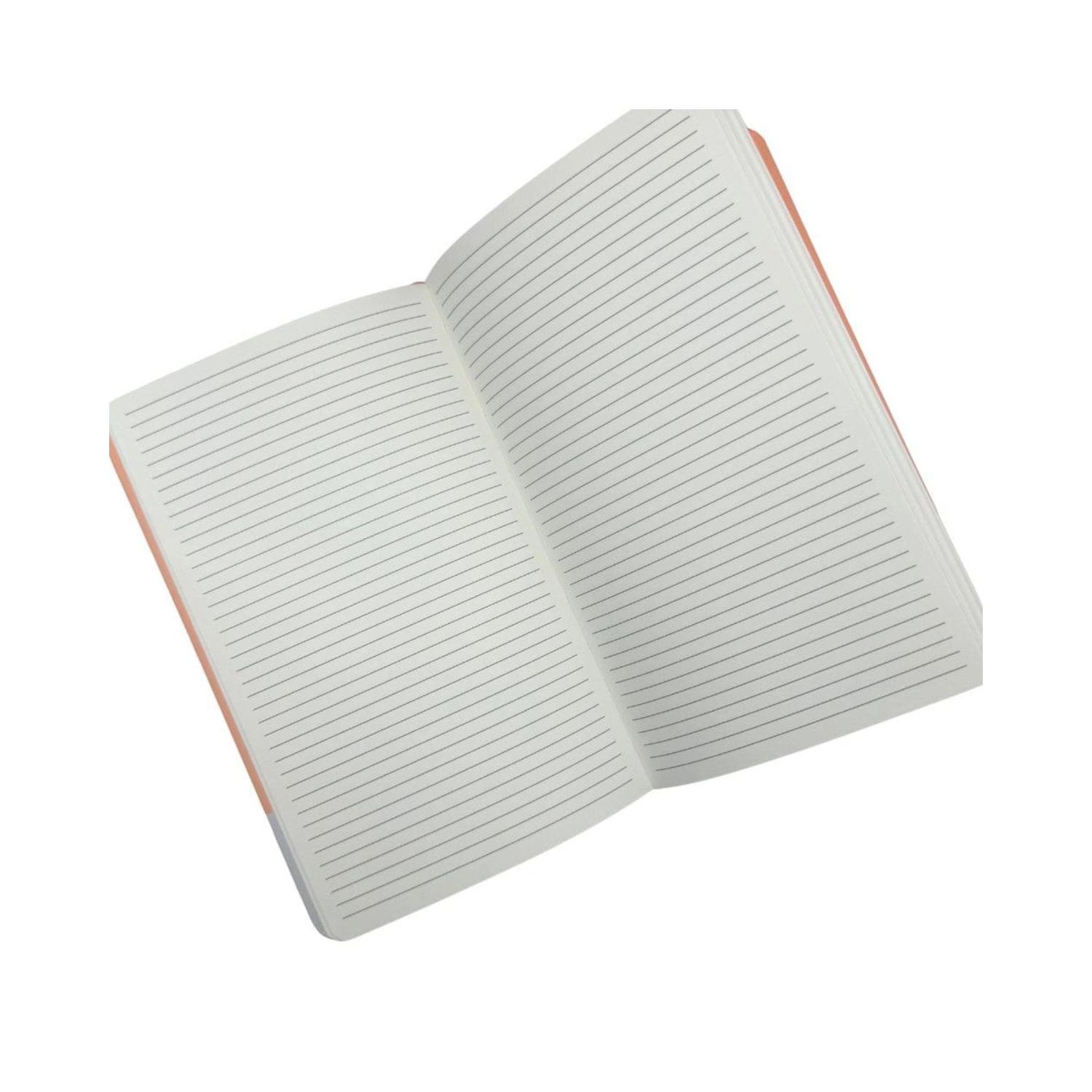 LIBRETA PEQUEÑA 14X9CM CON ELASTICO. PANTONE - 8