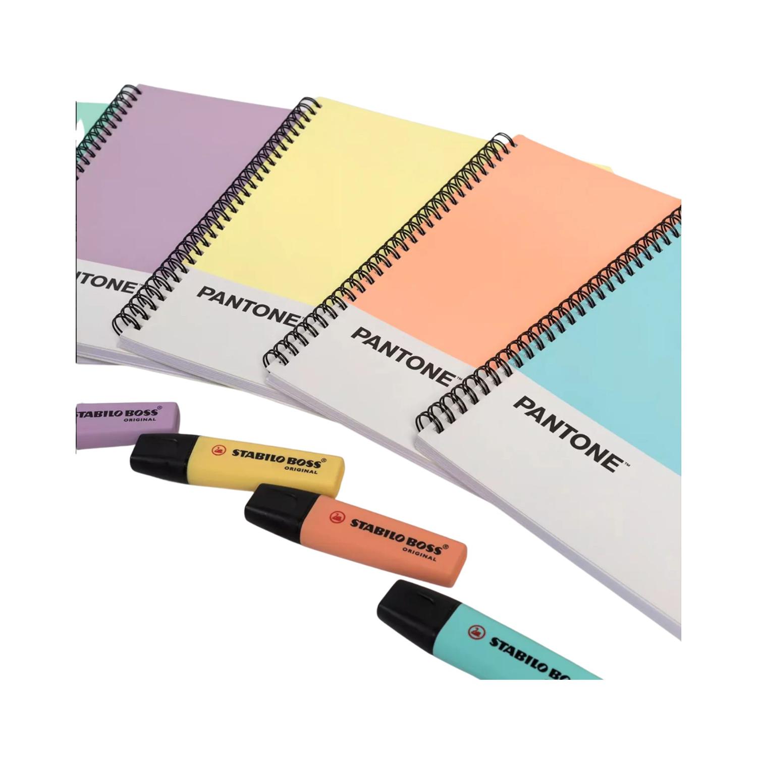 PACK 6 CUADERNOS UNIVERSITARIO COLORES PASTEL 100 HOJAS 7MM - 3