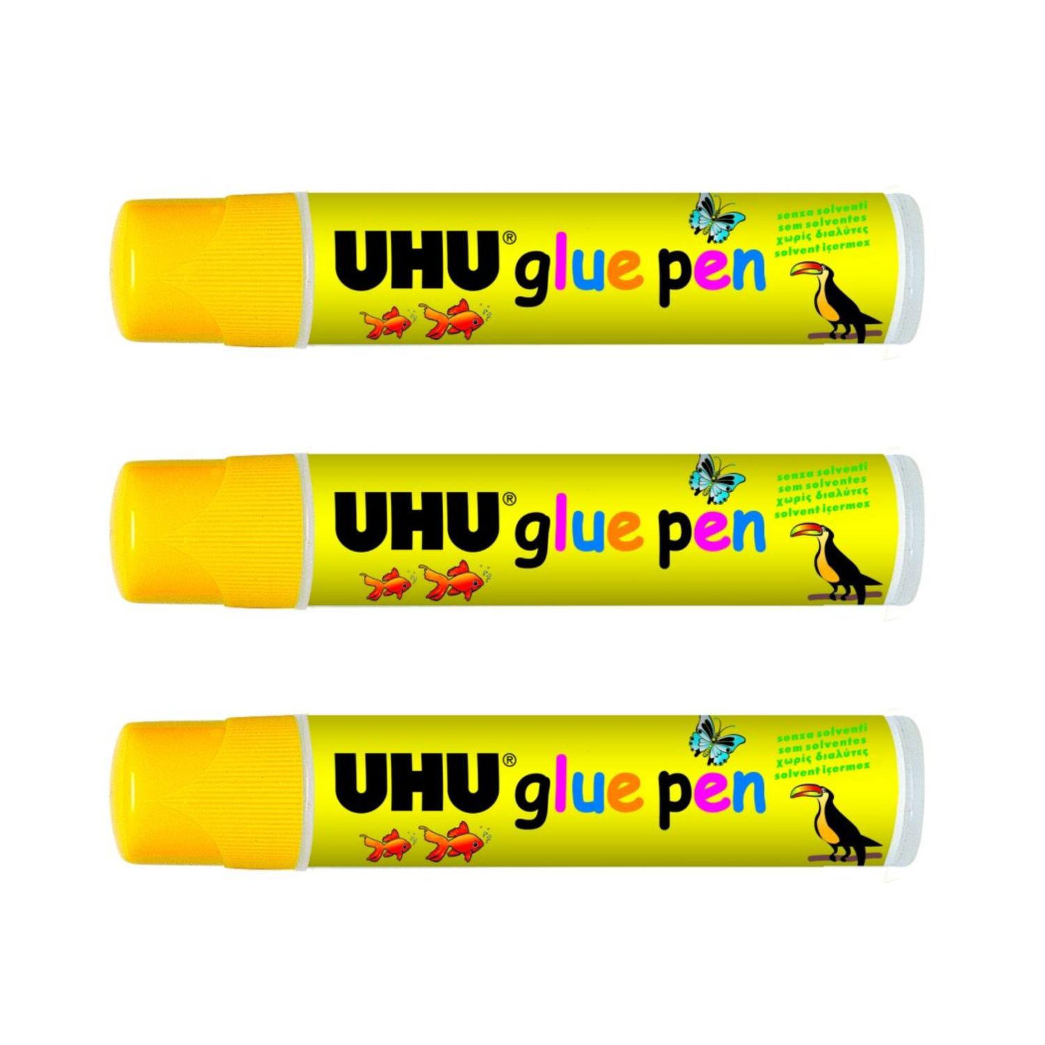 PEGAMENTO UHU GLUE PEN 50ML. 3 UNID - 1