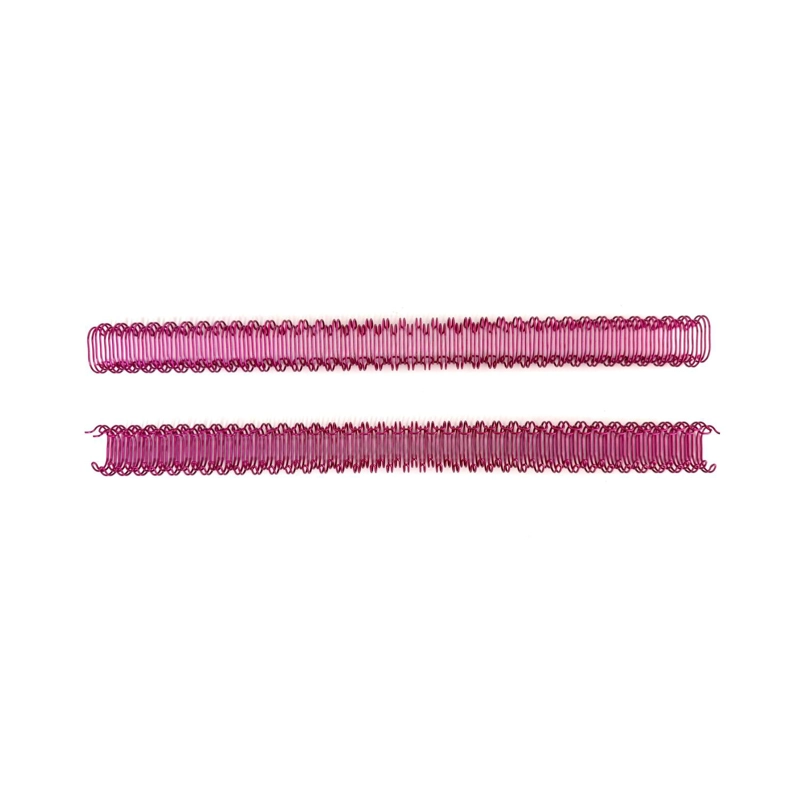 ANILLO METALICO DOBLE CERO 3:1 12.7MM (1/2) 10 UNID. FUCSIA - 1