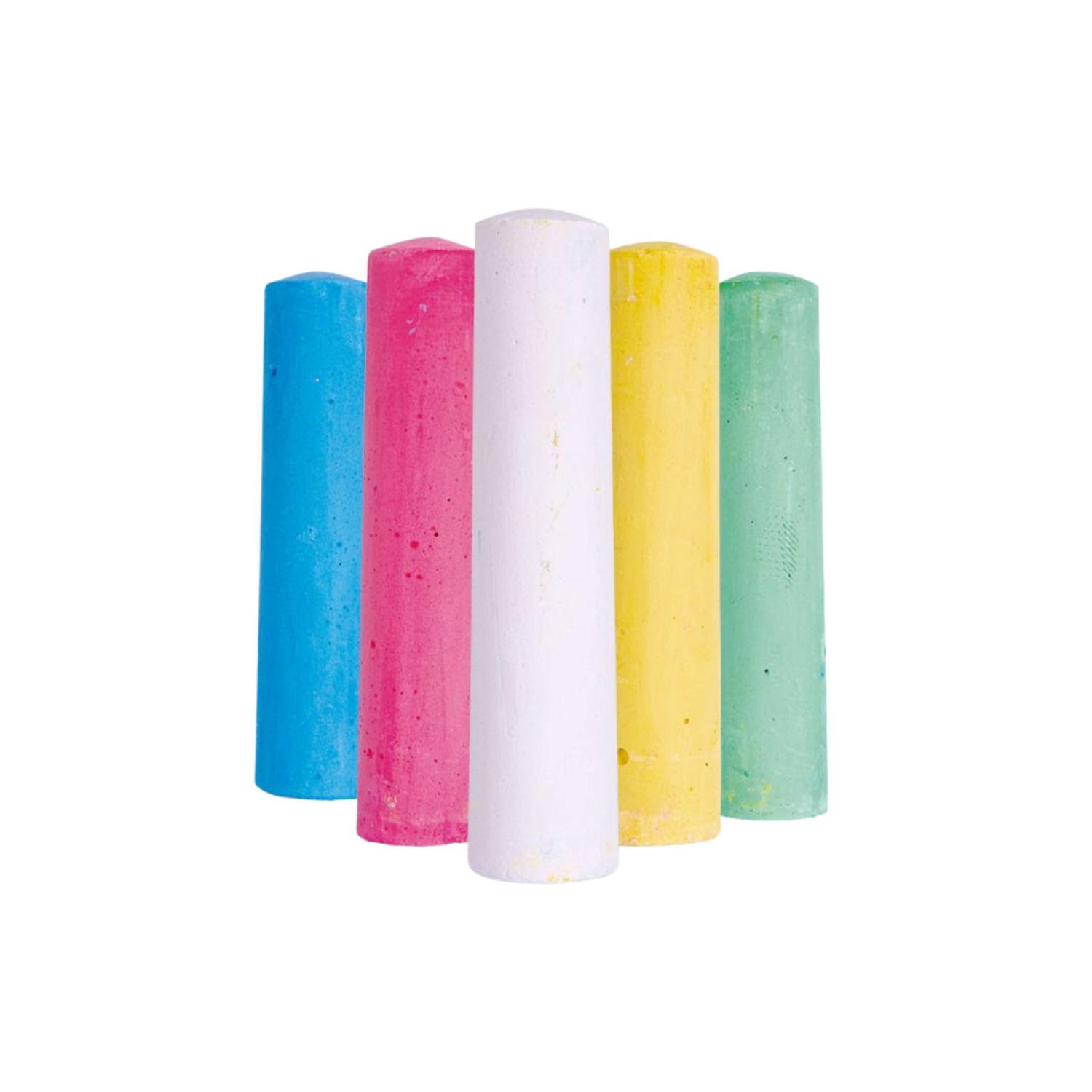 BALDE TIZAS JUMBO 5 COLORES, 20 UNID. ADIX. TIZAS GRANDES - 3