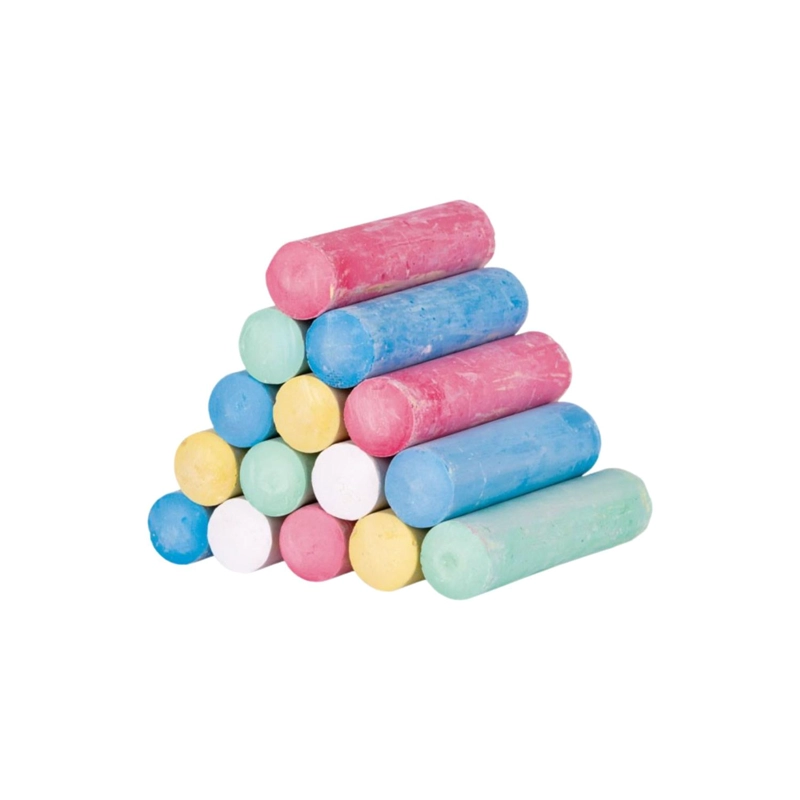 BALDE TIZAS JUMBO 5 COLORES, 20 UNID. ADIX. TIZAS GRANDES - 4