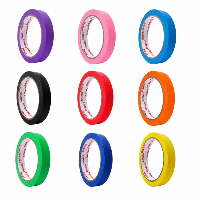 CINTA ENMASCARAR MASKING TAPE COLOR 18MMX20M 9 COLORES - 1