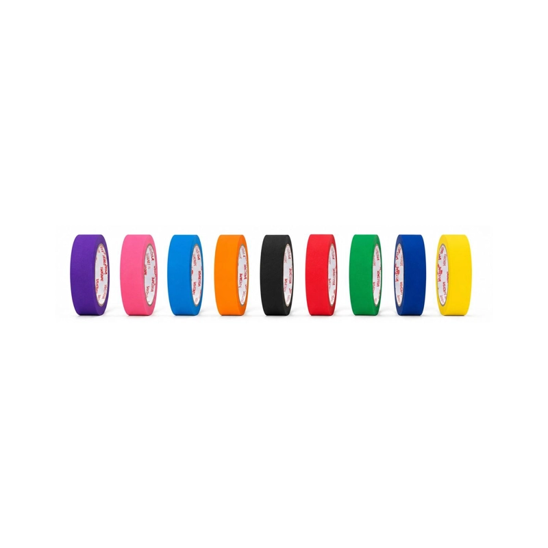 CINTA ENMASCARAR MASKING TAPE COLOR 18MMX20M 9 COLORES - 2
