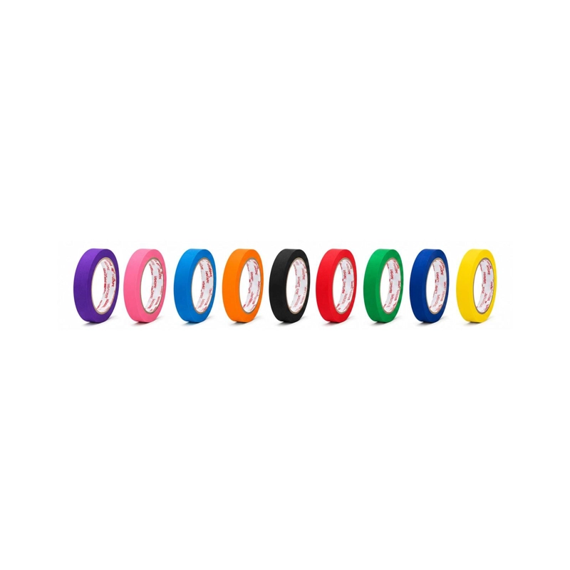 CINTA ENMASCARAR MASKING TAPE COLOR 18MMX20M 9 COLORES - 3