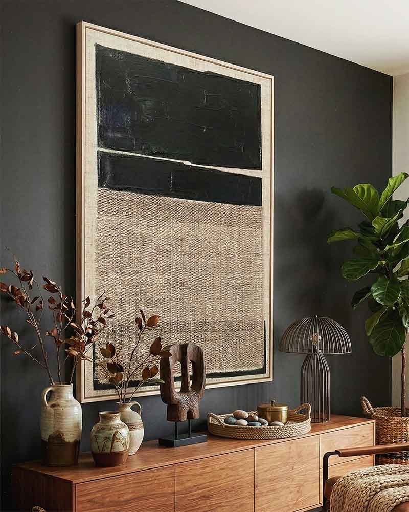 CUADRO CANVAS DECORATIVO TEXTURED 80X120 CM CON MARCO F40786 MARVY - 1