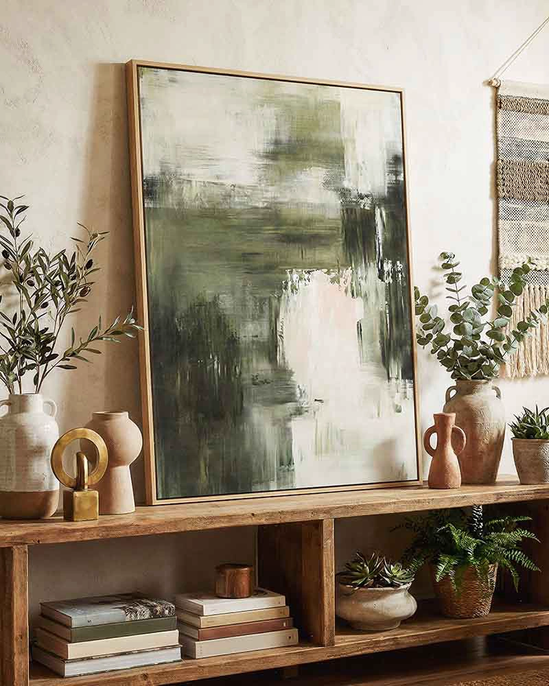 CUADRO CANVAS DECORATIVO ART  80X120 CM CON MARCO M50183 MARVY - 1
