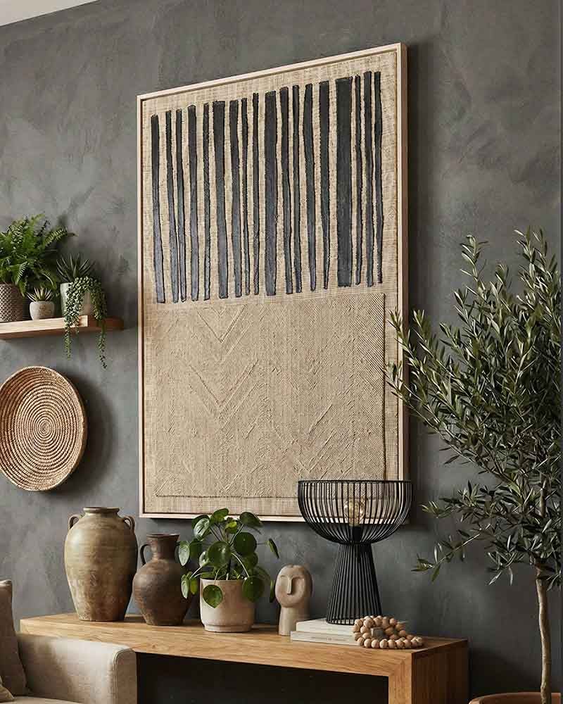 CUADRO CANVAS DECORATIVO TEXTURED 80X120 CM CON MARCO L40463 MARVY