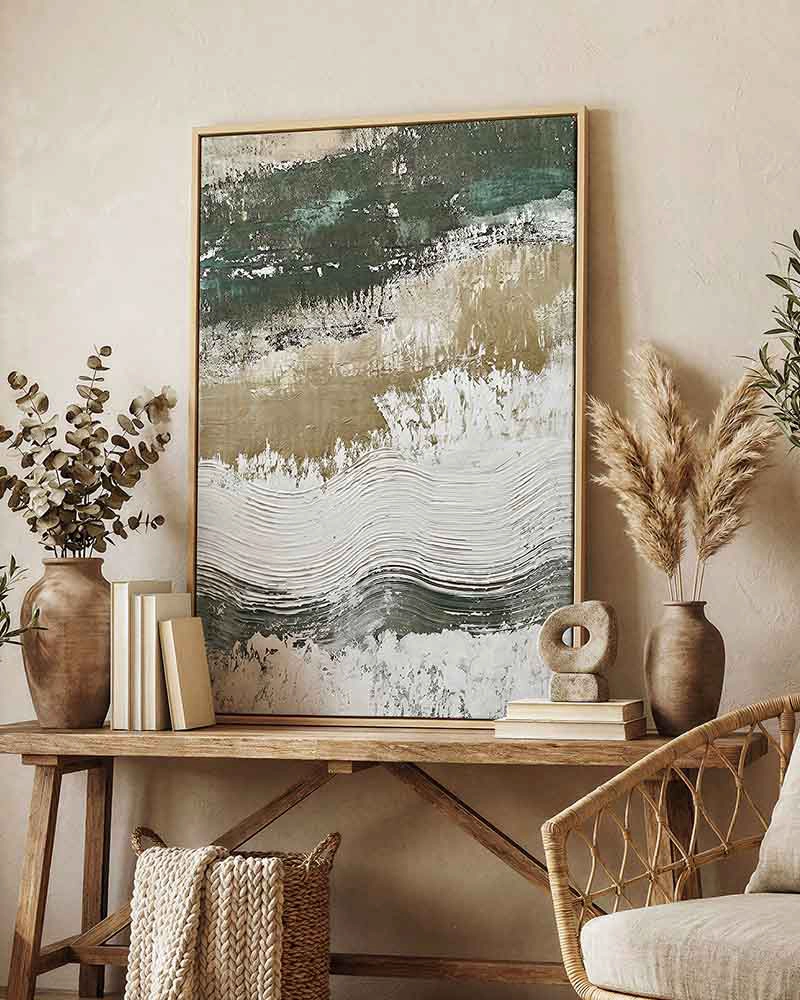 CUADRO CANVAS DECORATIVO ART  80X120 CM CON MARCO M50217 MARVY - 1