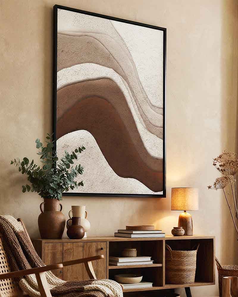 CUADRO CANVAS DECORATIVO ART  80X120 CM CON MARCO M50285 MARVY - 1