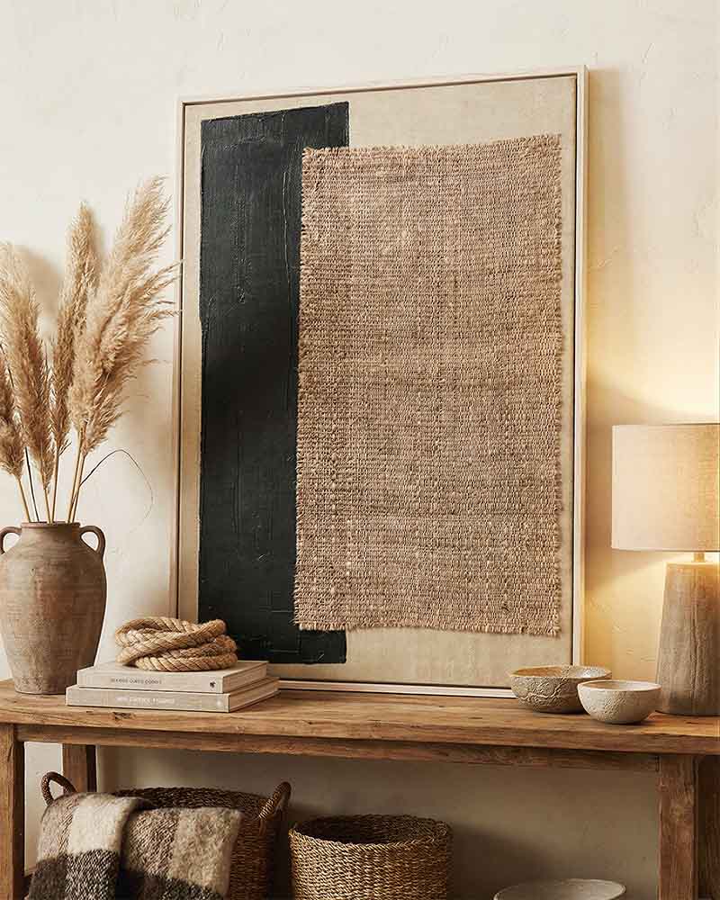 CUADRO CANVAS DECORATIVO TEXTURED 80X120 CM CON MARCO F40787 MARVY - 1