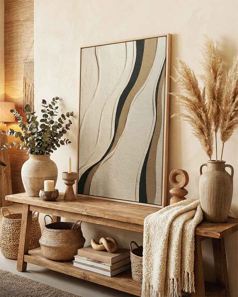 CUADRO CANVAS DECORATIVO ART  80X120 CM CON MARCO F50240 MARVY