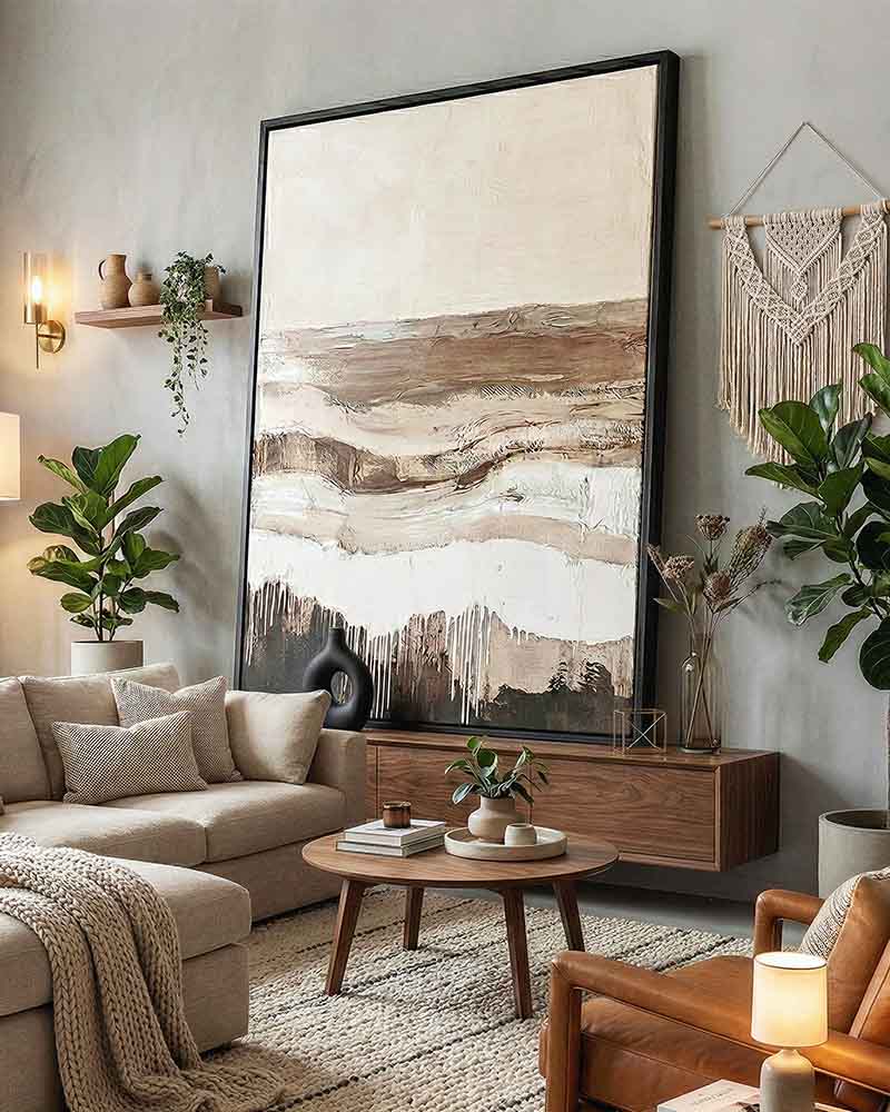 CUADRO CANVAS DECORATIVO ART  80X120 CM CON MARCO M50252 MARVY - 1