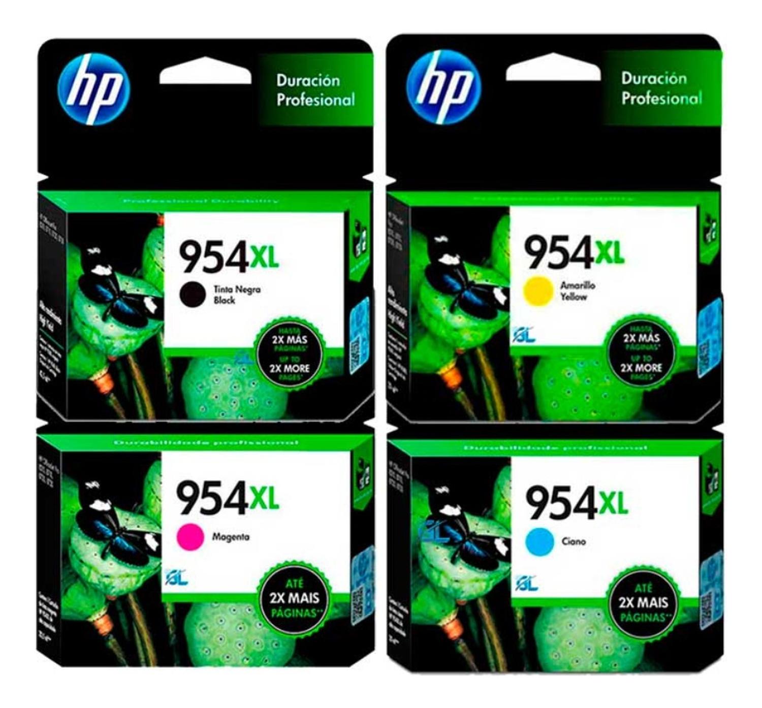 PACK HP CARTUCHOS 954XL ORIGINAL N/M/C/Y - 2