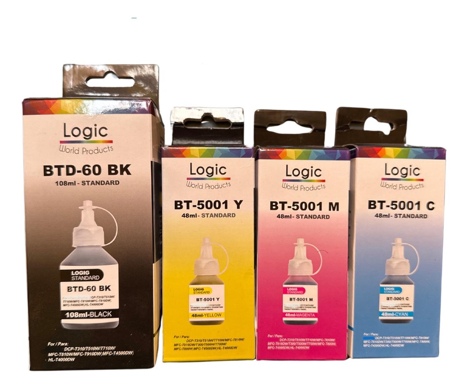 PACK TINTAS COMPATIBLE PARA BTD-60/5001 T-220/T-710/T-420W - 1