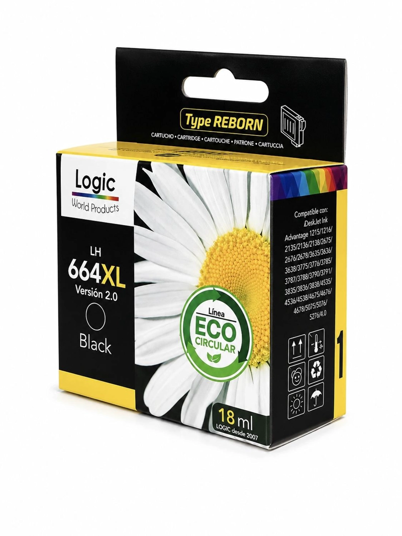 TINTA NEGRO COMPATIBLE PARA 664XL 1115/2135/3635/3775 - 2