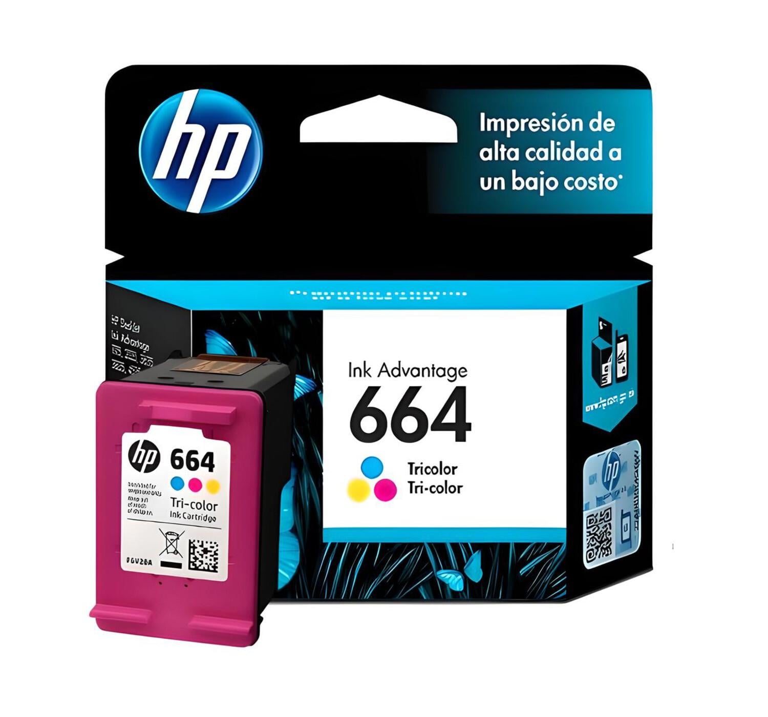 PACK HP NEGRO CARTUCHOS 664 ORIGINAL / TRICOLOR - 2
