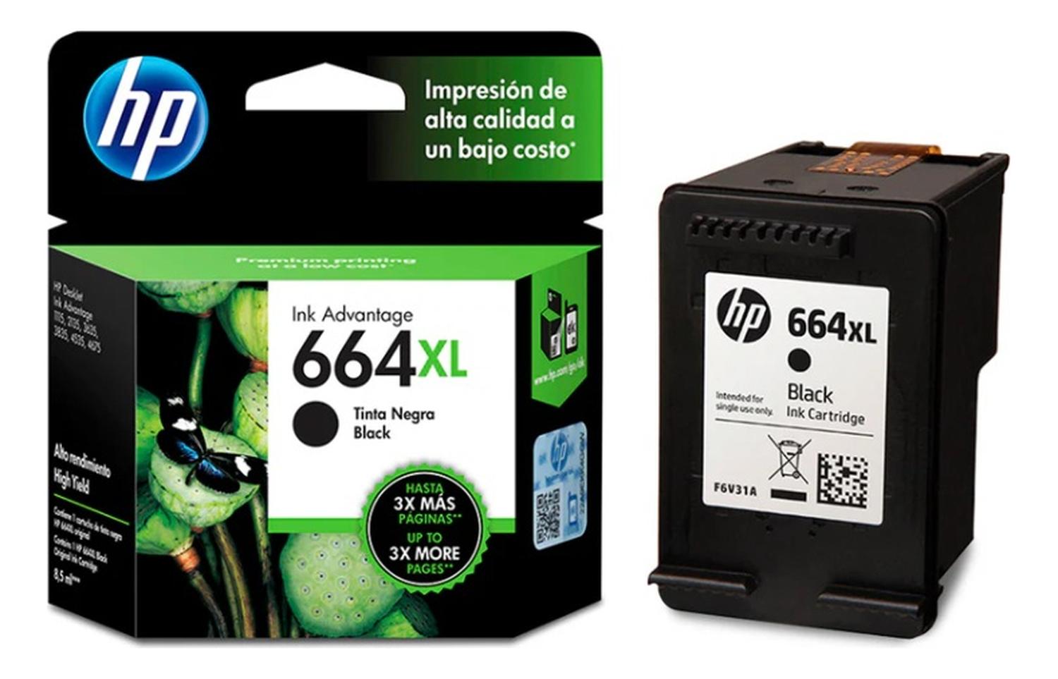 CARTUCHO HP NEGRO 664XL ORIGINAL - 2