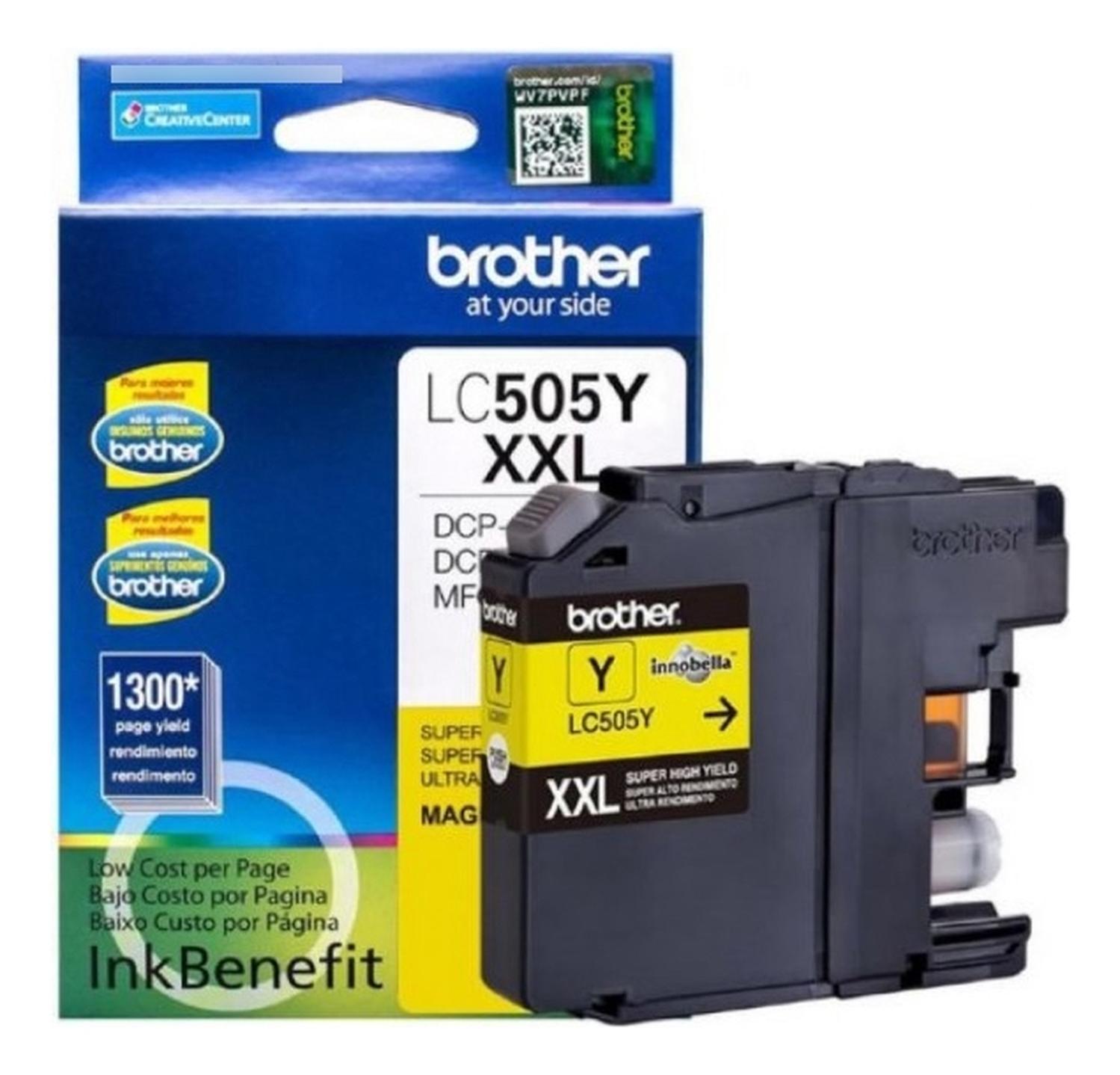 CARTUCHO BROTHER YELLOW LC505XXL ORIGINAL - 1