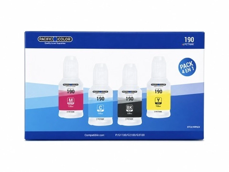 PACK TINTAS COMPATIBLE PARA GL-190 G2100/G2110/G3110 N/M/C/Y - 1