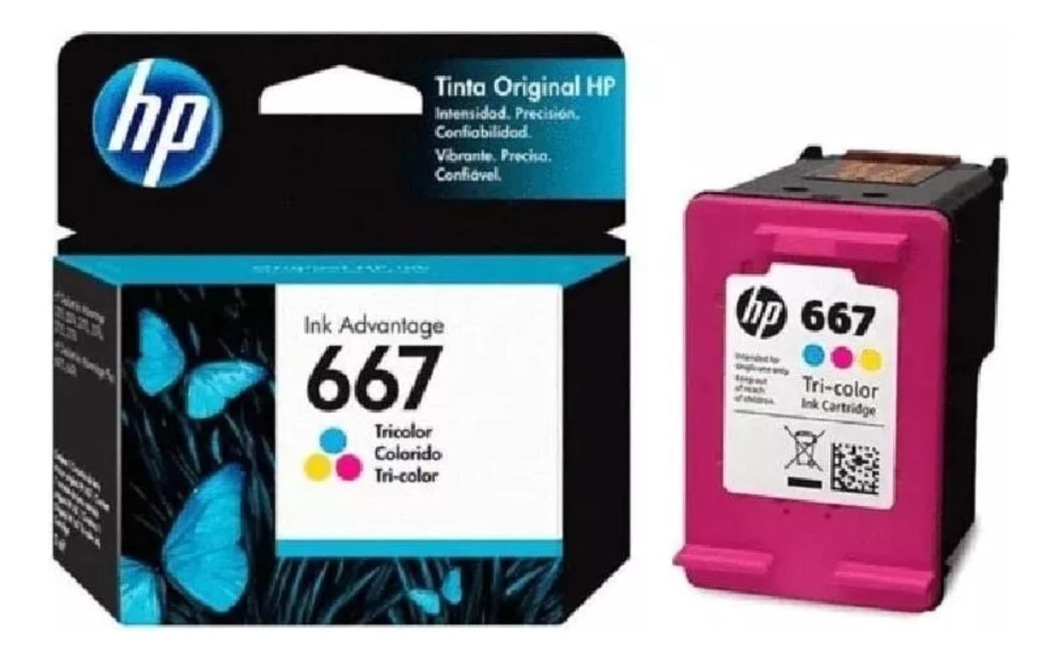 CARTUCHO HP 667 TRICOLOR ORIGINAL - 2
