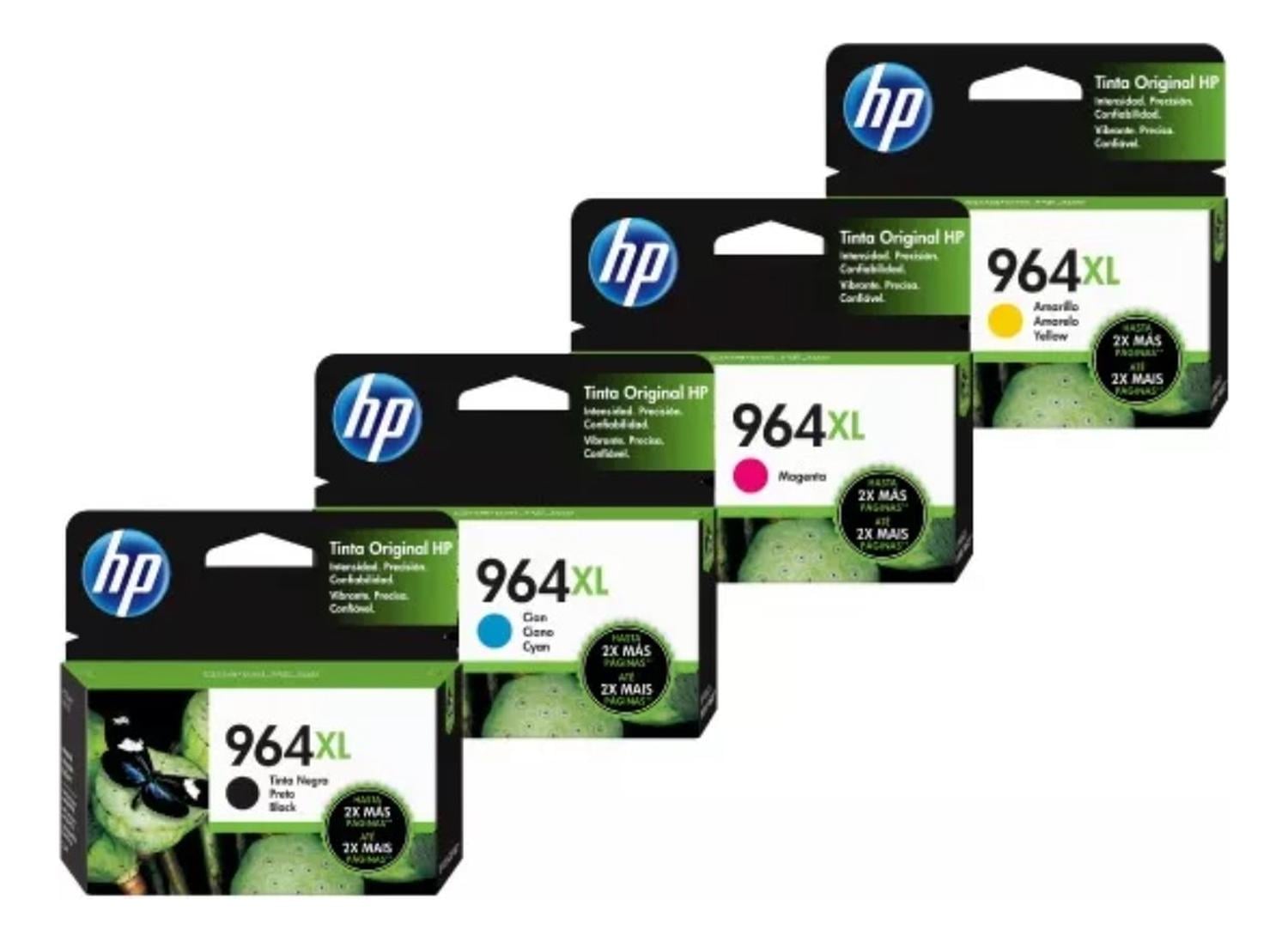 PACK HP CARTUCHOS 964XL ORIGINAL N/M/C/Y - 2