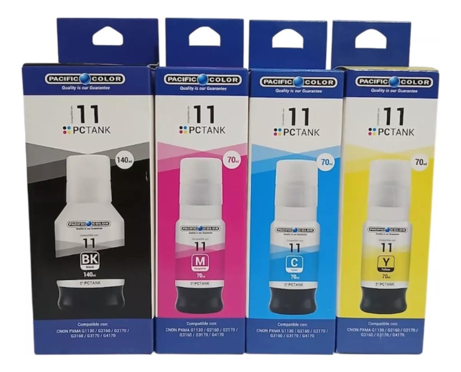 PACK TINTAS COMPATIBLE PARA GI-11 G-2160/G-3160 N/M/C/Y - 1
