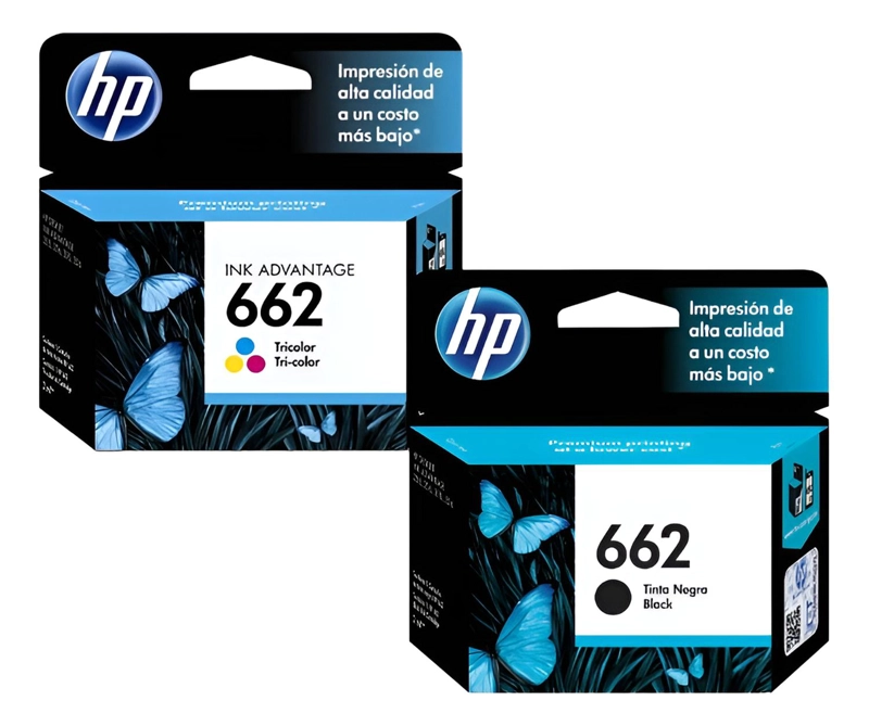 PACK HP NEGRO CARTUCHOS 662 ORIGINAL / TRICOLOR - 2