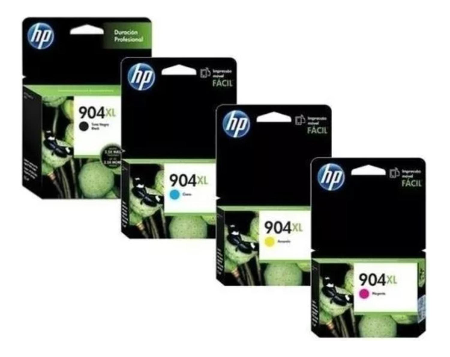 PACK HP CARTUCHOS 904XL ORIGINAL N/M/C/Y - 2