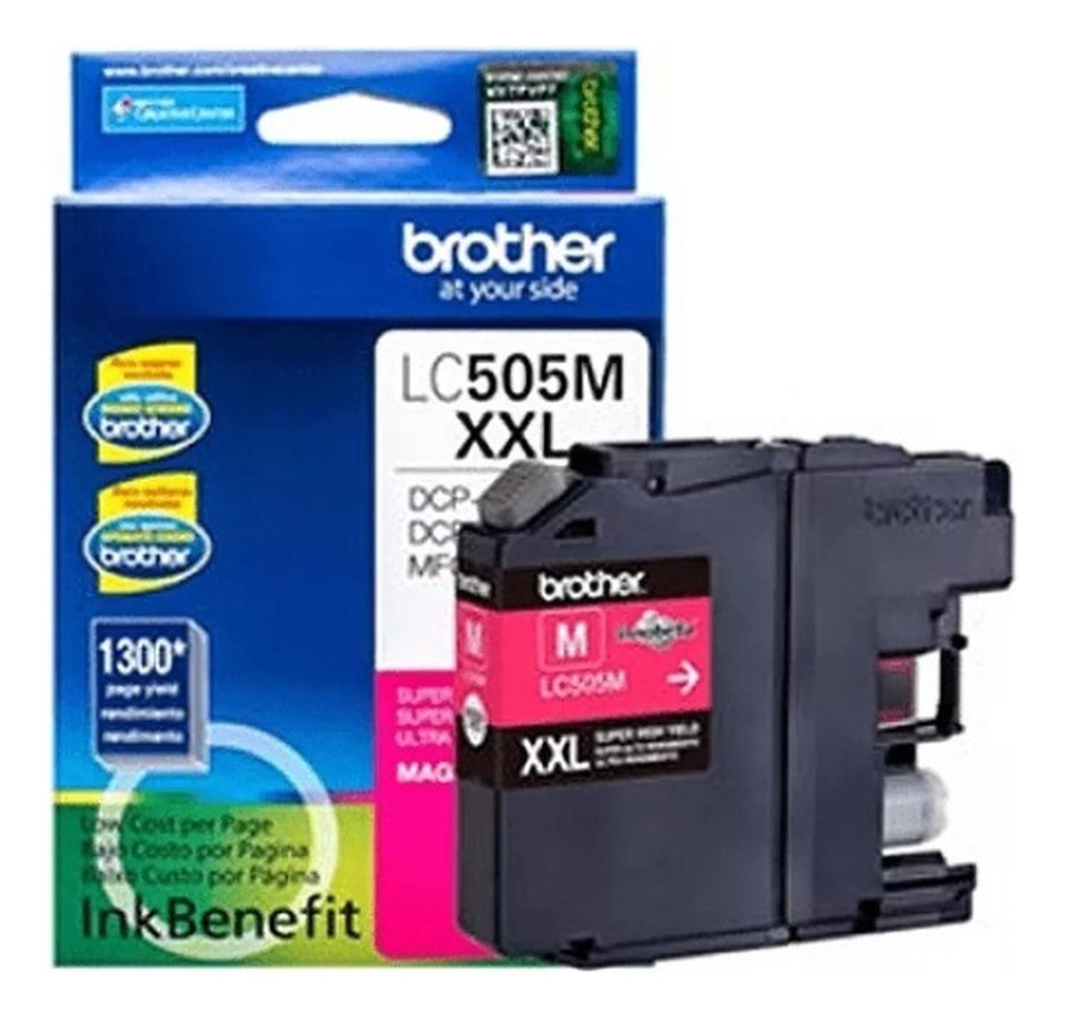 CARTUCHO BROTHER MAGENTA LC505XXL ORIGINAL - 1
