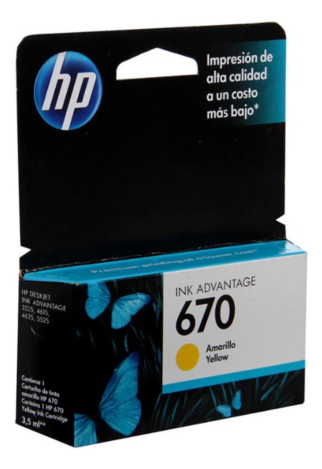 CARTUCHO HP YELLOW 670 ORIGINAL - 2