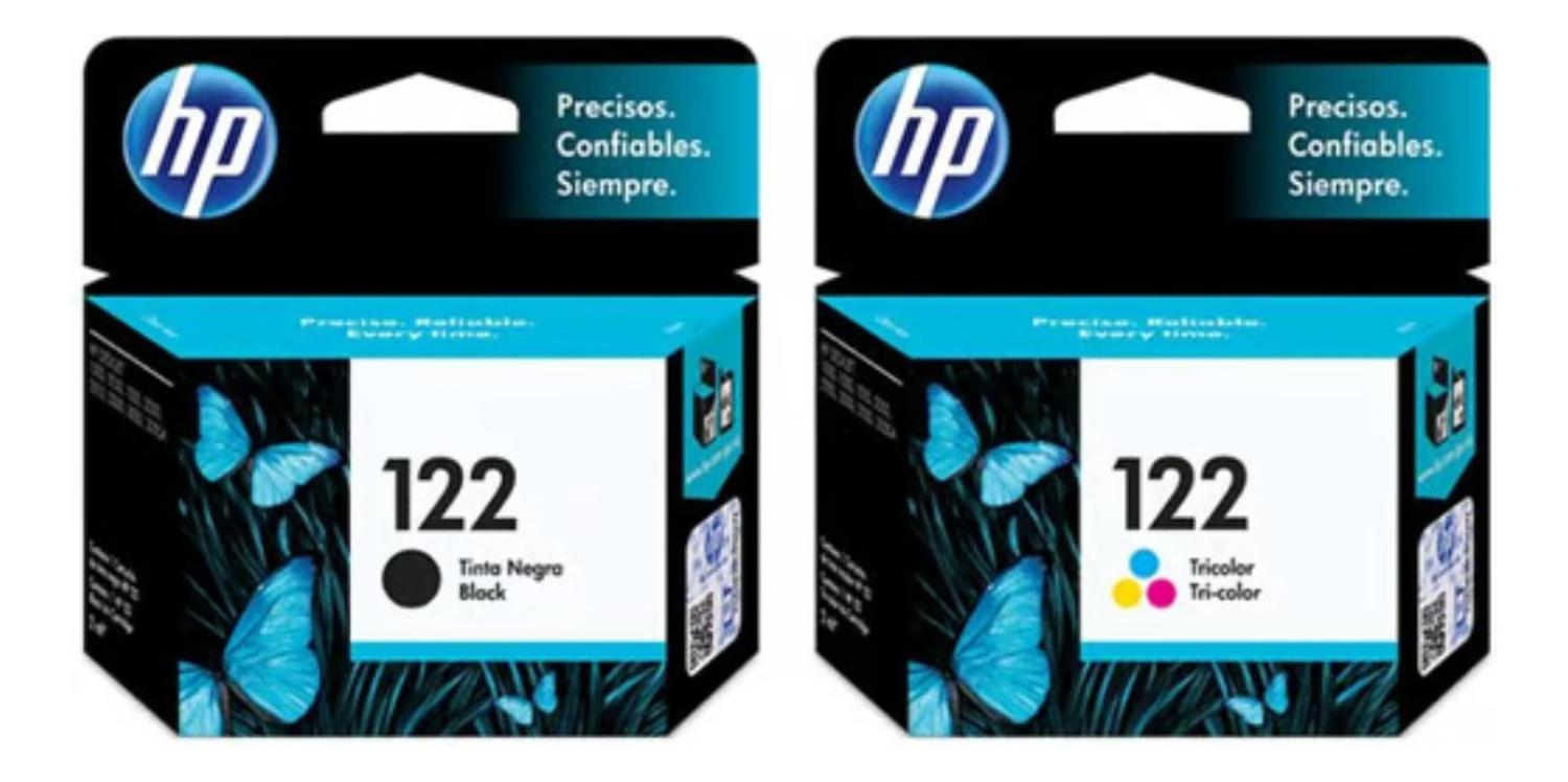 PACK HP NEGRO CARTUCHOS 122 ORIGINAL / TRICOLOR - 2