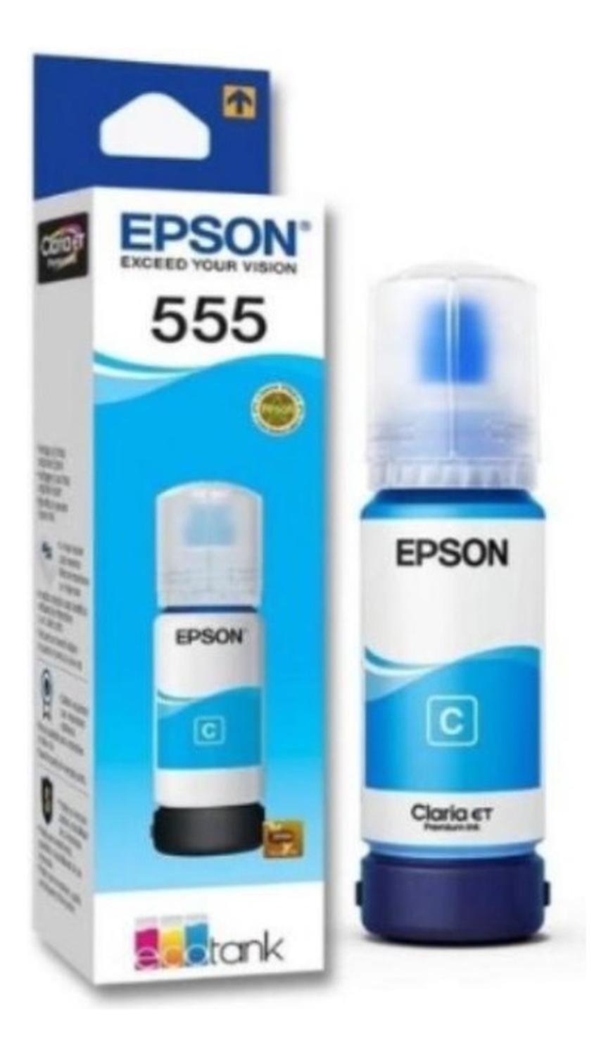 BOTELLA EPSON CYAN 555 ORIGINAL - 1
