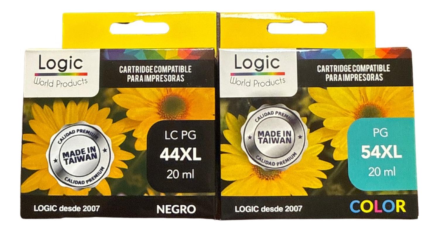 PACK TINTAS NEGRO COMPATIBLE PARA 44XL-54XL /TRICOLOR - 1