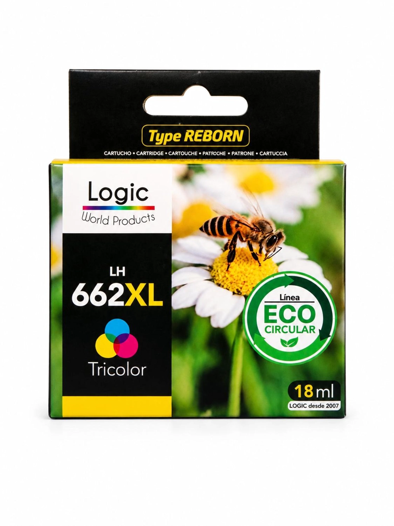 PACK NEGRO TINTAS COMPATIBLE PARA 662XL / TRICOLOR 1015/1515 - 3