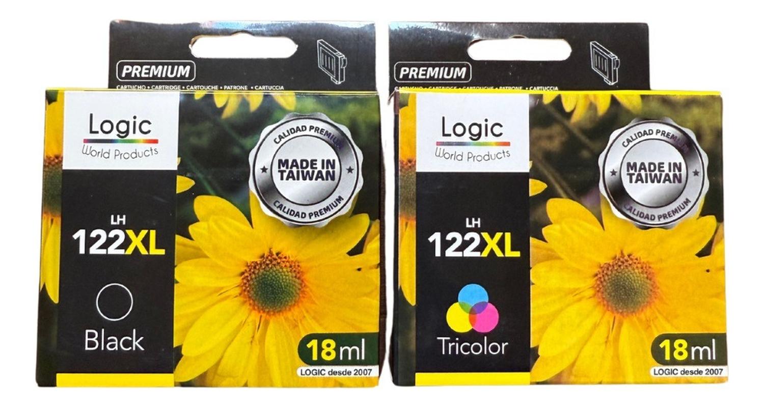 PACK TINTAS NEGRO COMPATIBLE PARA 122XL /TRICOLOR - 1