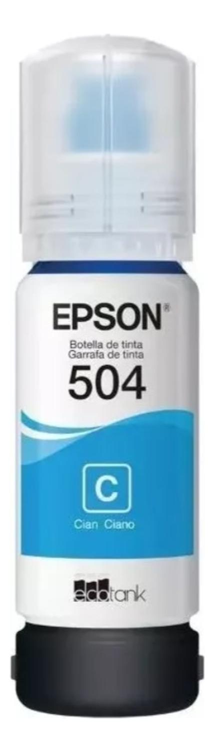 BOTELLA EPSON CYAN 504 ORIGINAL - 2