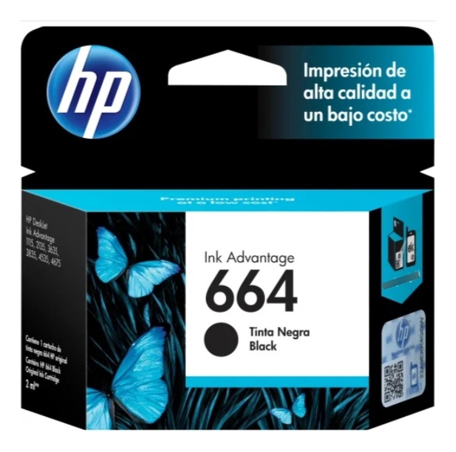 CARTUCHO HP NEGRO 664 ORIGINAL - 2
