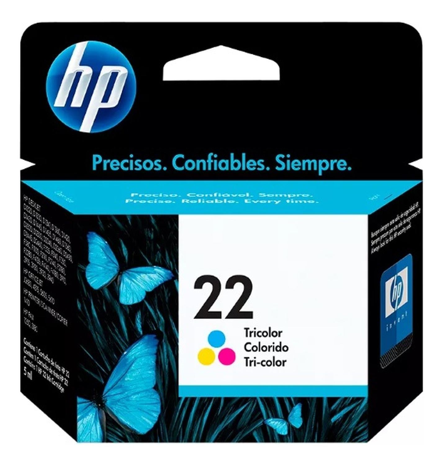 CARTUCHO HP 22 TRICOLOR ORIGINAL - 1