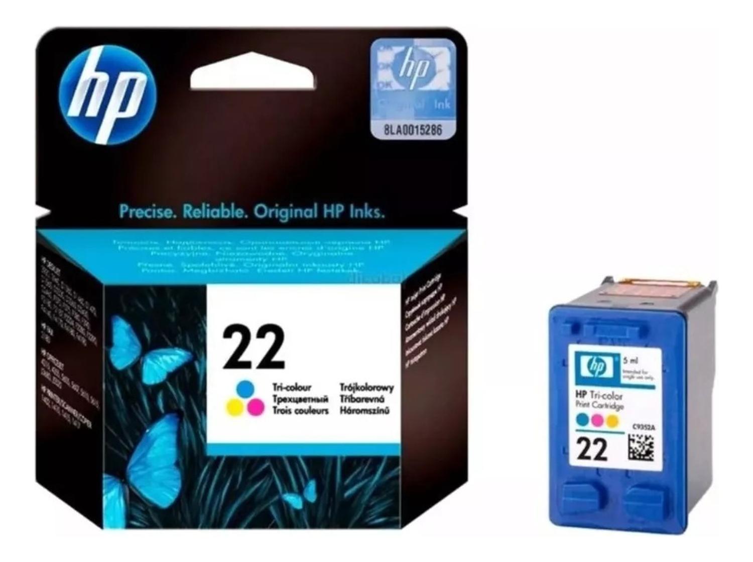 CARTUCHO HP 22 TRICOLOR ORIGINAL - 2