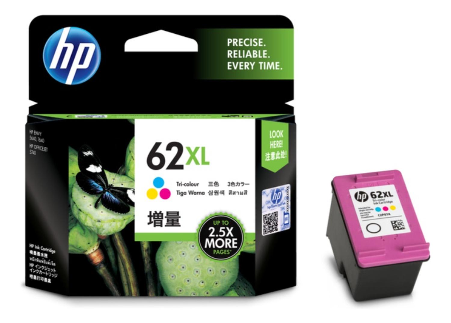 CARTUCHO HP 62XL TRICOLOR ORIGINAL - 2