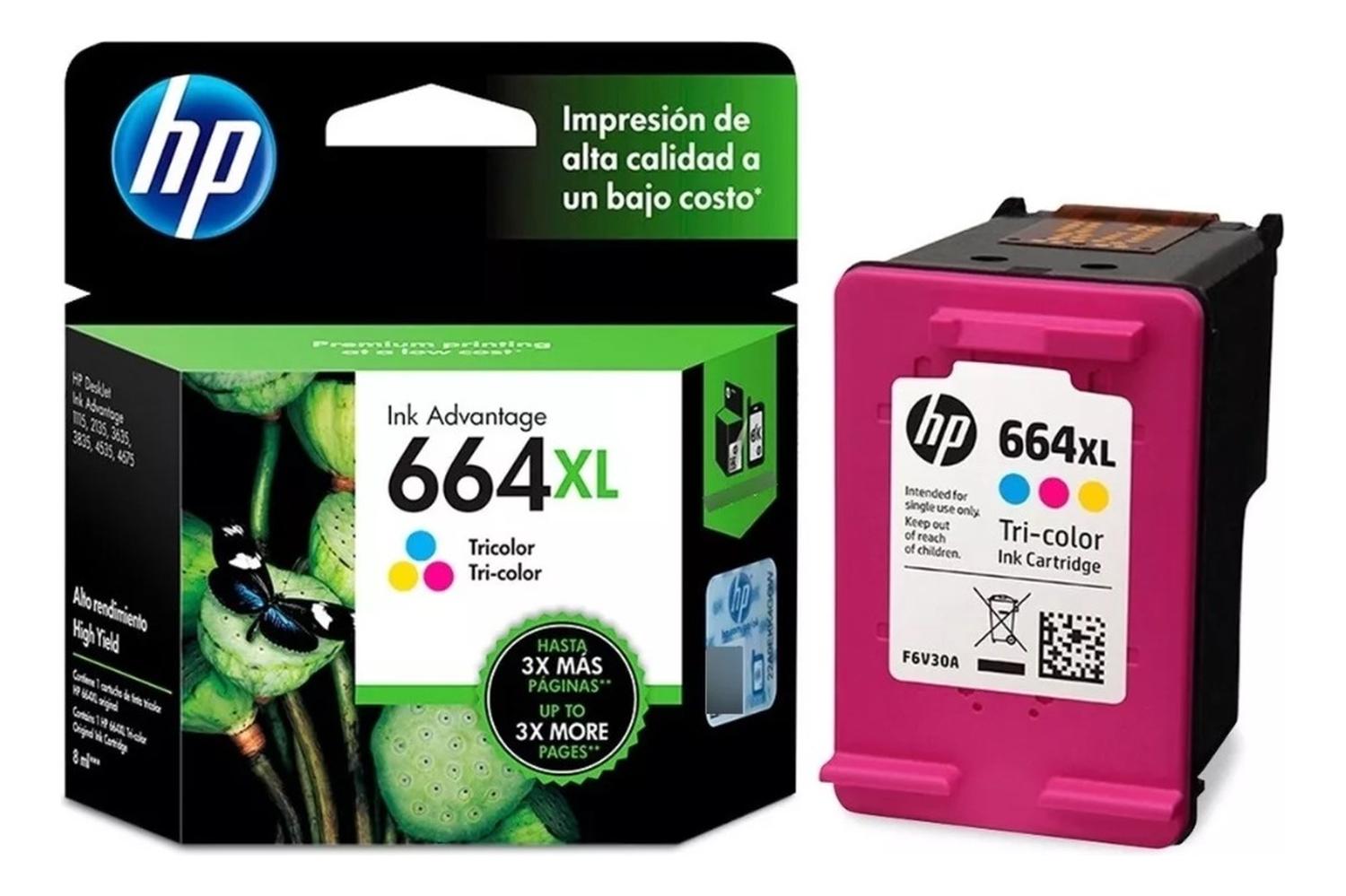 CARTUCHO HP 664XL TRICOLOR ORIGINAL - 2