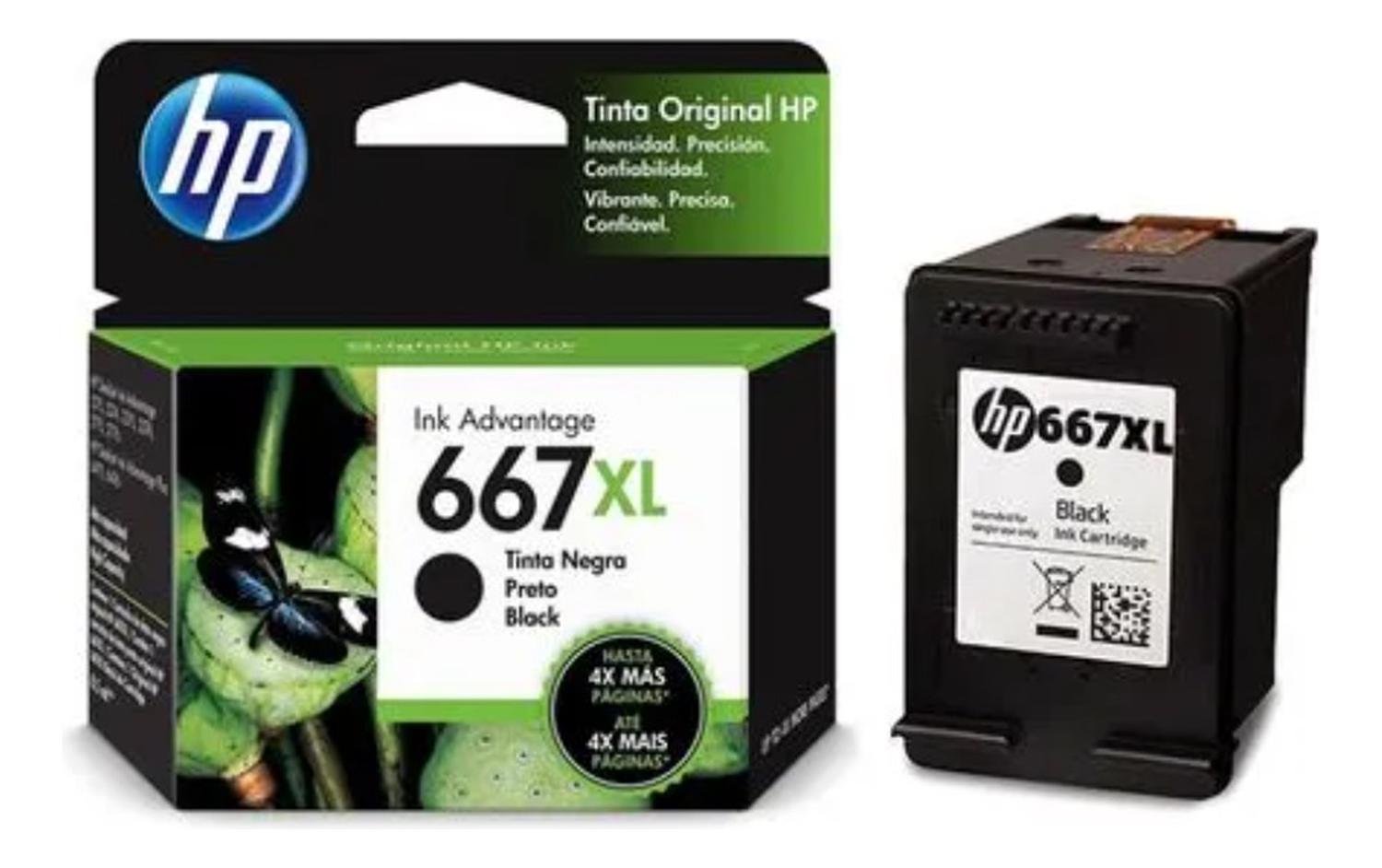 CARTUCHO HP NEGRO 667XL ORIGINAL - 2