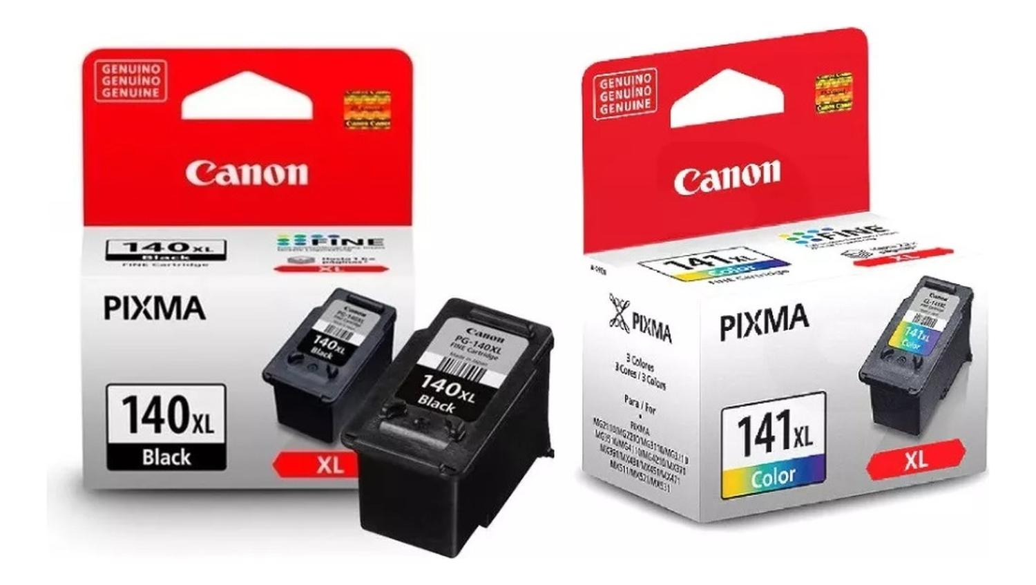 PACK CANON NEGRO CARTUCHOS 140XL- 141XL ORIGINAL. / TRICOLOR - 1